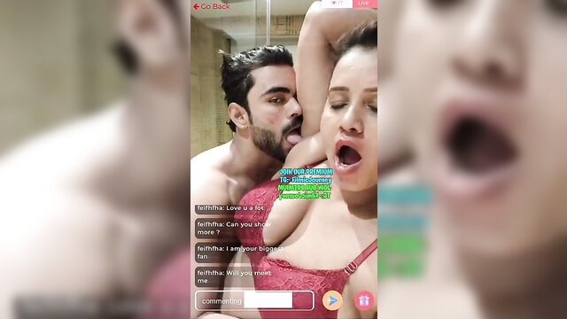 Priya Gamre double teamed by 2 Indian guys in amateur threesome cam