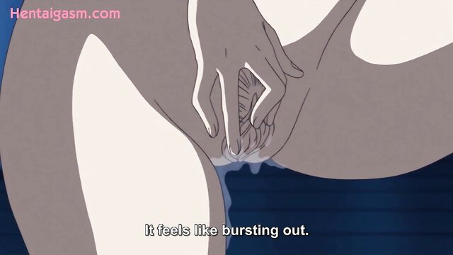 Uncensored hentai girl fingers pussy closeup squirting orgasm