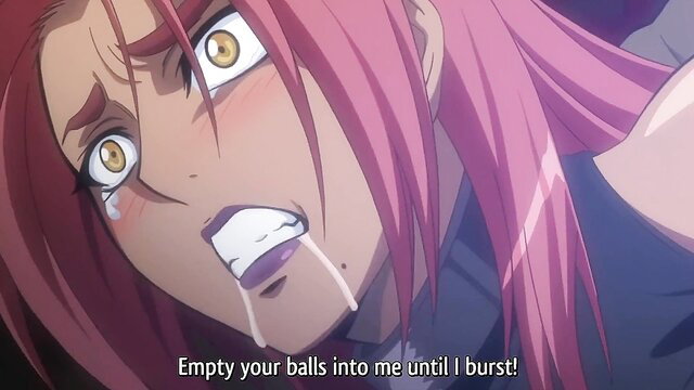 Pink-haired anime girl Makai Kishi Ingrid begs to be filled with cum in intense hentai scene