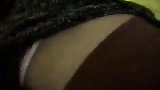 Closeup of slutty brunette girlfriend's nasty bushy snatch and thick thighs