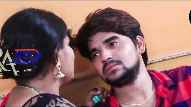 Indian stepson tempts busty aunt-in-law in close-up tease