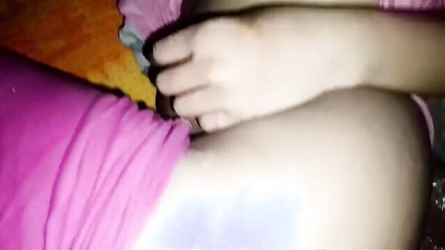 Hot Bangladeshi schoolgirl nude in bedroom, spreading legs