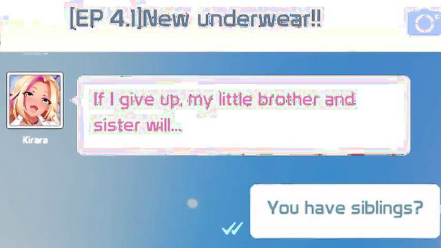 Project QT Kira pink-haired anime girl in new underwear teases siblings incest game