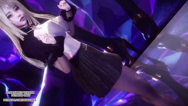 Ahri MMD sexy Kpop dance, Sistar Shake It, KDA League of Legends hentai