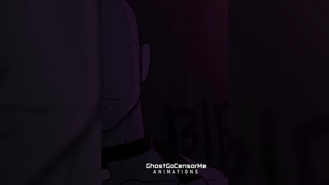 GhostGoCensorMe anime girl with choker in dark GhostGoCensorMe scene