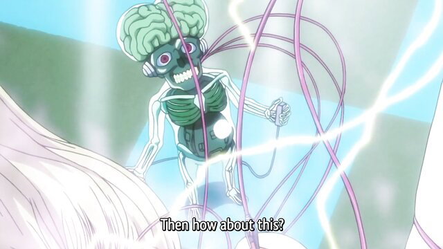 Busty blonde warrior Iris gangbanged by green alien skeleton monsters