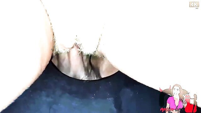 Horny amateur closeup of wet shaved pussy spread wide open