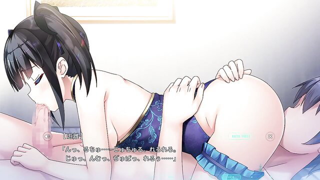 Anime JAV girl in doggy style with huge ass, penetrated from behind