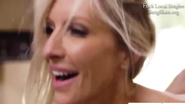 Emma Starr blonde MILF cheating wife laughing seductively