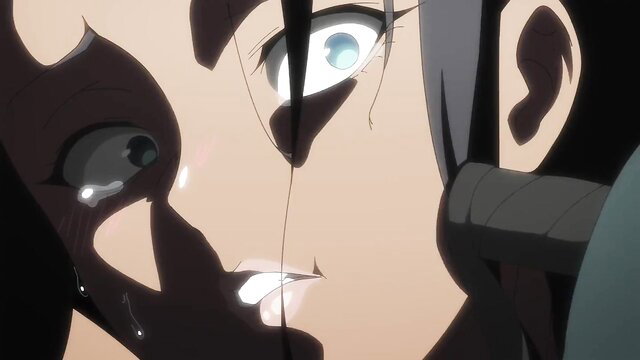 World's End Harem ecchi anime closeup of crying blue-eyed hentai girl face