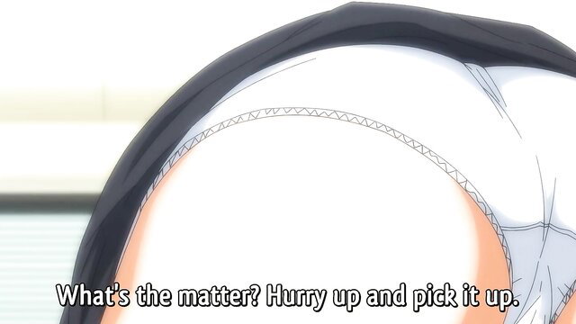 New employee bent over in panties, urged to pick it up in office hentai gangbang