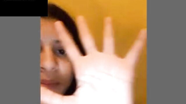 18 yo Brazilian teen peeking through fingers, hot body tease