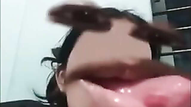 Bangladeshi amateur closeup mouth open tongue out tease