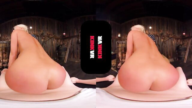 Buckwilding Kink VR blonde bombshell huge ass bent over nude VR porn