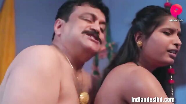 Indian couple in intimate embrace from Galtiya Episode 1 Ullu web series