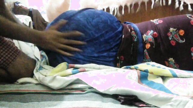 Maya Queen pregnant Indian MILF with huge belly groped by lover