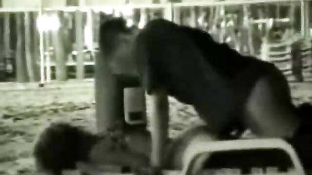 Horny amateur couple fucking doggystyle on beach at night