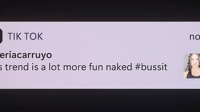 Neria Carriuyo busts it sexy in TikTok trend, hot Latina smiling