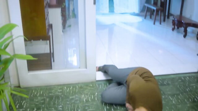 Mamas Boy 2024 Vivamax: Filipino man kneeling submissively in home