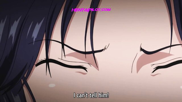 Anime hentai girl with teary eyes, closeup worried expression, uncensored