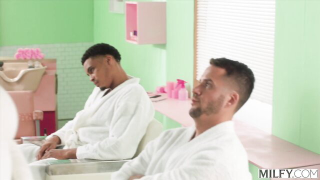 Shay's rejuvenating spa treatment for two reluctant white & black clients