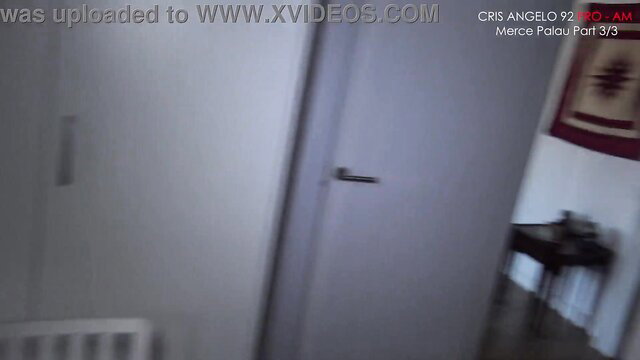 Merce Palau POV office door scene with Cris Angelo