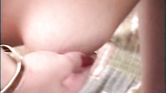 Milf breastfeeding baby with huge pale tits and gold necklace
