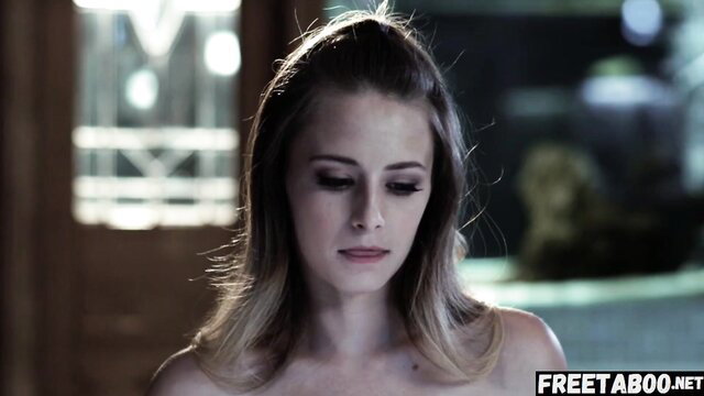 Kyler Quinn closeup, sad eyes, blonde ponytail, hacker trick fuck