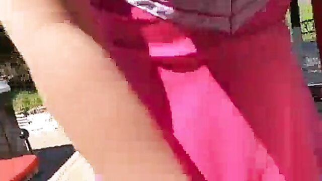 Cheerleading stepdaughter in pink dress fucked by stepdaddy