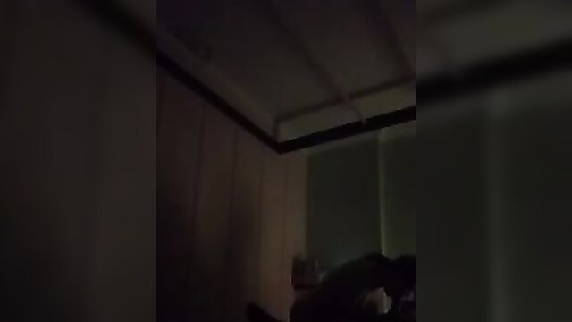 Real Asian massage babe with big tits nude in dark room