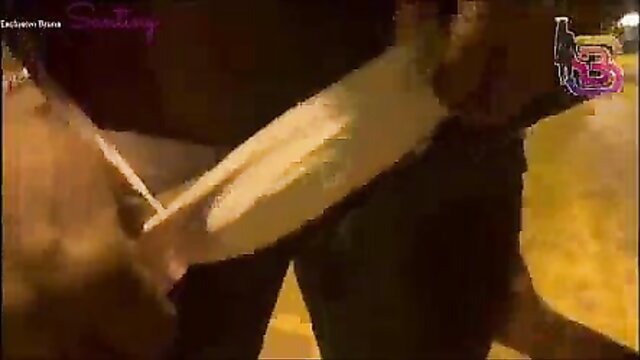 Bruna Santiny sucks thick black cock in hot blowjob