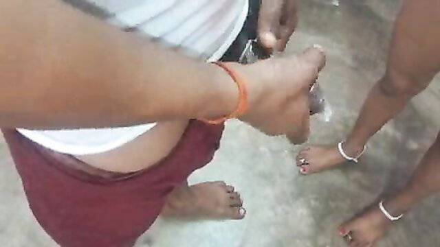 POV Prayamu11 Indian couple sex, man holding dildo near woman's pussy