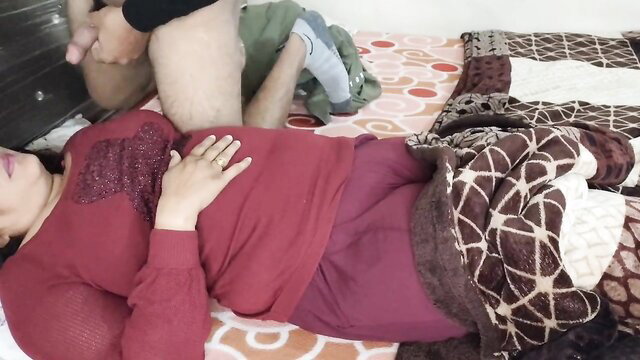 Indian brother gropes sister's pussy on bed, amateur incest taboo