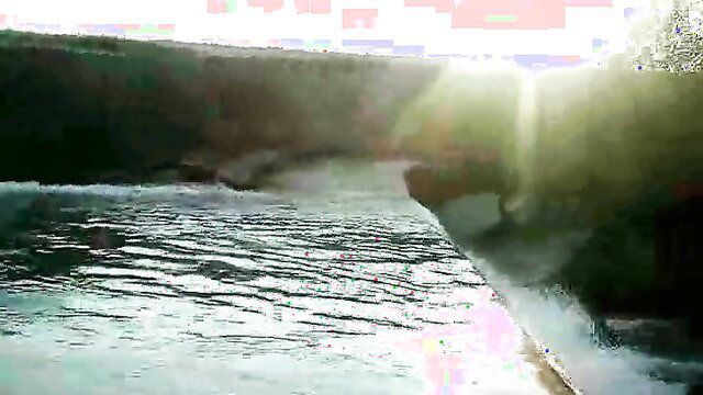 Hot River Boy nude solo by waterfall, wet twink XXX gay