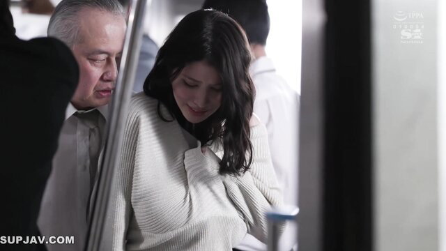 Japanese AV idol Hikaru Nagi groped by older man on crowded train