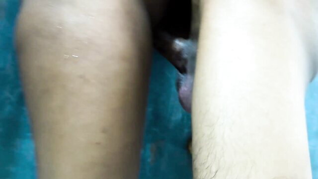 Brother's thick cock penetrates stepsis pussy hardcore closeup