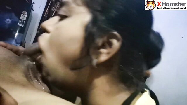 Indian stepsister facefucked closeup in hot Hindi amateur vid