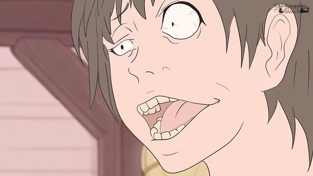 Shocked Wendy from Gravity Falls hentai parody with wide eyes and open mouth