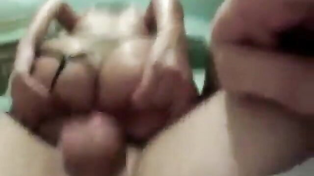 Serbian amateur blonde spreading thick ass and pussy in bath POV