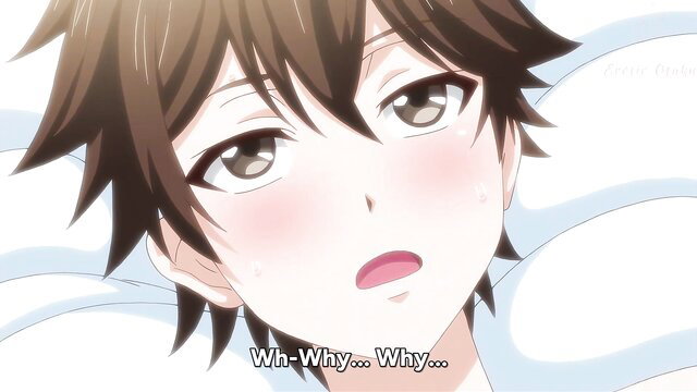 Cute anime boy blushing in Just Legal Lust Uncensored Hentai