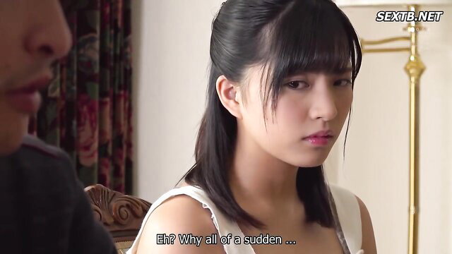 Akari Neo asks 'Eh? Why all of a sudden' in tense father-in-law JAV scene