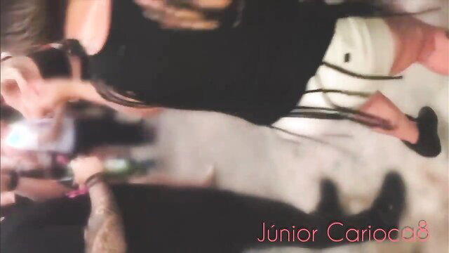 Naughty blonde teases with big ass dancing at party - Junior Carioca8