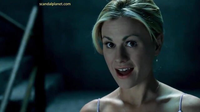 Natasha Alam nude sex scene in True Blood, blonde smiling in tank top