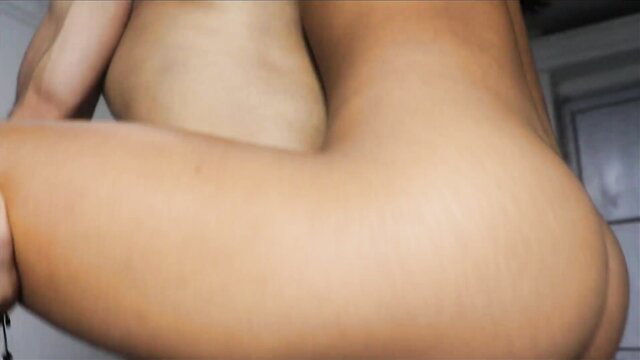 Latina with big ass bent over naked in amateur plumber fuck