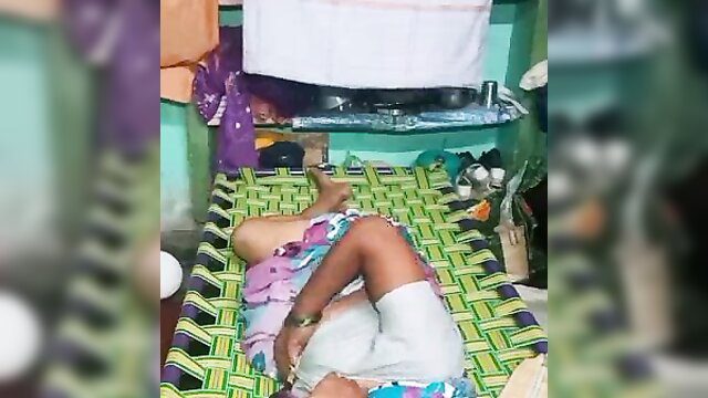 Tamil Indian aunty in white saree spreads legs for young boy sex