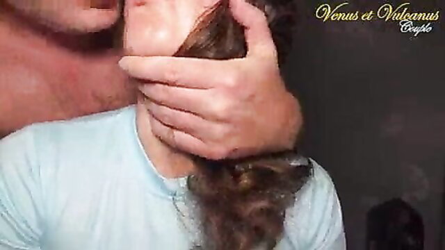 Vulcanus chokes hot teen stepdaughter in intense daddy play