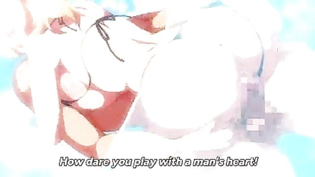 Busty elder step sister milf hentai yells 'How dare you play with a man's heart!'