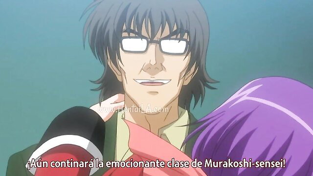 Murakoshi-sensei hypnotizes purple-haired anime girl in erotic hentai class