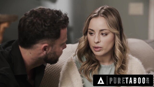 Seth Gamble whispers to grateful Anna Claire Clouds in Pure Taboo thank you scene