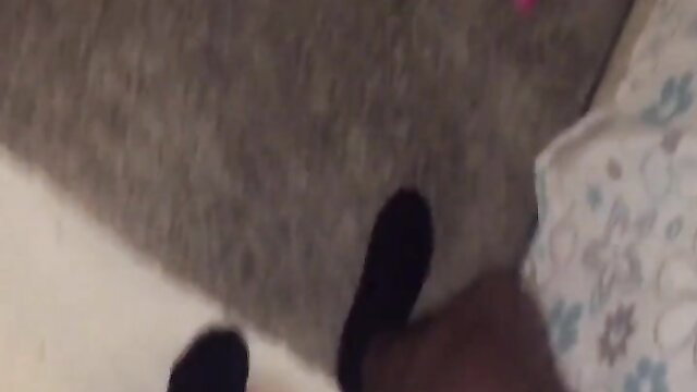 Amateur POV of black man fucking Romanian prostitute on bed